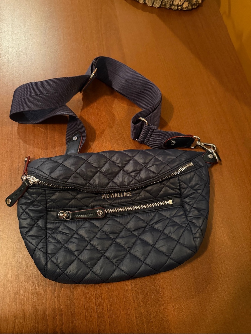 MZ WALLACE Navy Small Crosby Sling - Picture 2 of 5